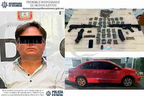 Armado hasta los dientes, así detienen a presunto narcomenudista de Metepec; relacionado con homicidio y extorsión